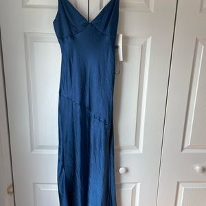 Gorgeous blue satin dress from VICI